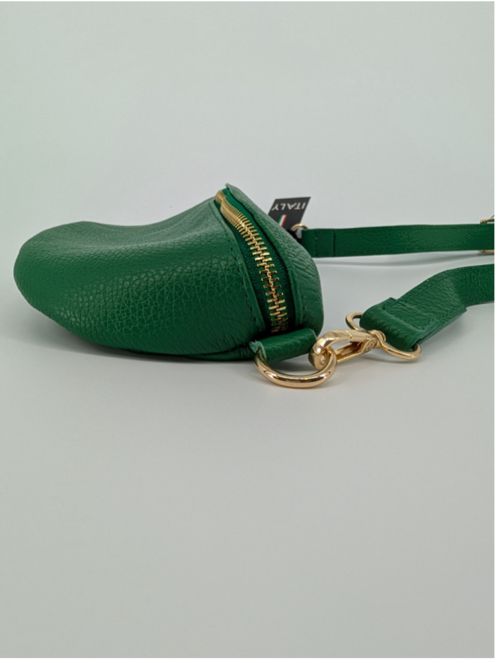 NWT Viola Castellani Green Italian Leather Belt Bag Fanny Pack Crossbody - Picture 10 of 13